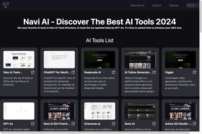 Navi AI Tools Directory preview